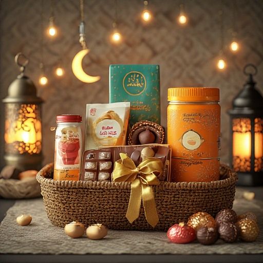 Luxurious Ramadan Gift Basket with Gourmet Treats
