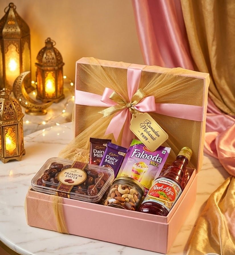 Festive Gourmet Gift Hamper - Dates, Nuts & Refreshments