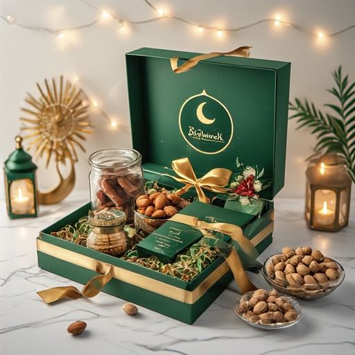 Eid Mubarak Nut & Date Gift Box - Gourmet Festive Treats