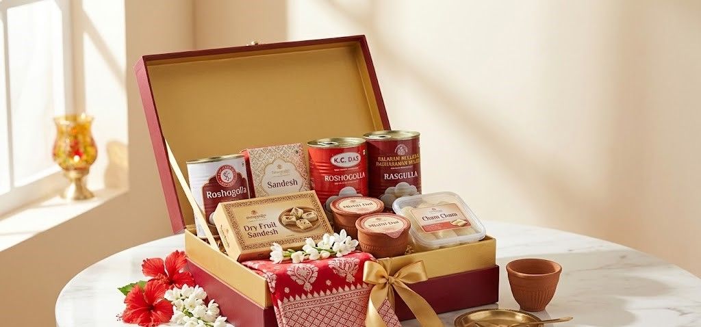 Elegant Festive Gift Basket