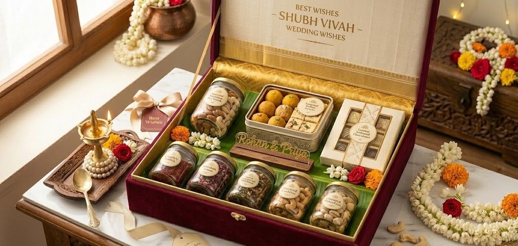 Artisanal Indian Sweets and Snacks Gift Box