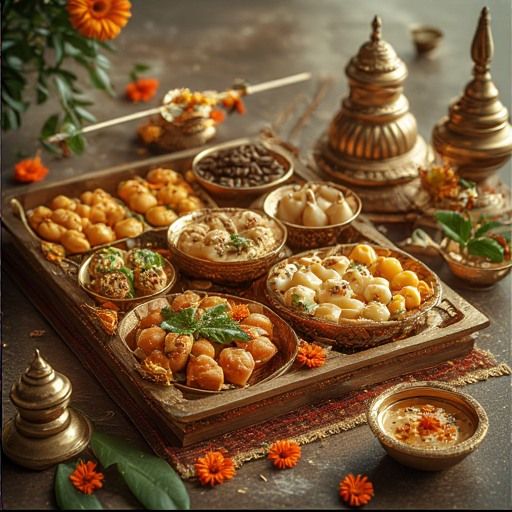 Traditional Indian Sweets Platter