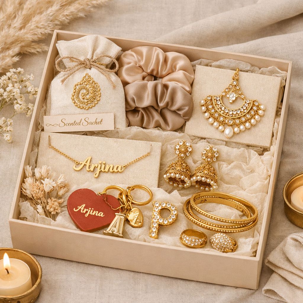 Personalized Jewelry & Accessories Gift Set: Customizable Name