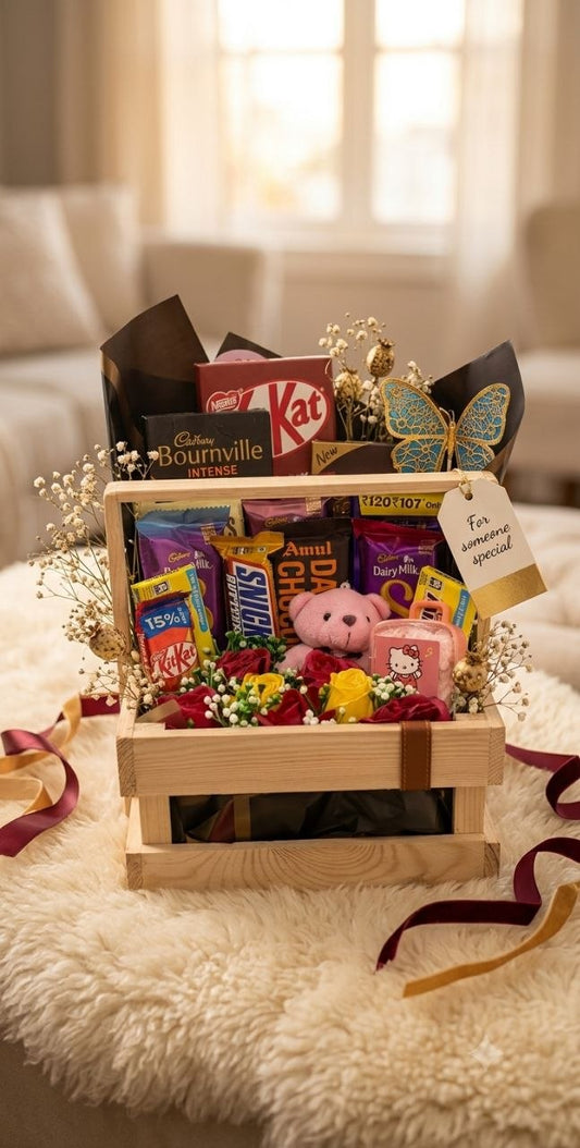 Customised Chocolate and Cute Hamper by Happy Hampers, Mumbai