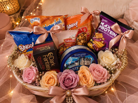 The Golden Basket gift hamper by Happy Hampers, Mumbai