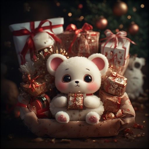 Adorable Teddy Bear Christmas Gift Set