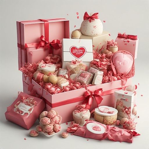 Romantic Pink Valentine's Day Gift Hamper