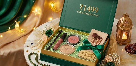Emerald Elegance Gift Set - Makeup & Scarf