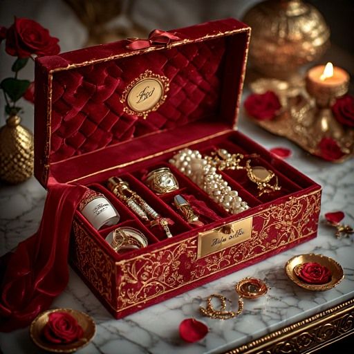 Ornate Bridal Keepsake Box - Jewelry & Heirloom Storage