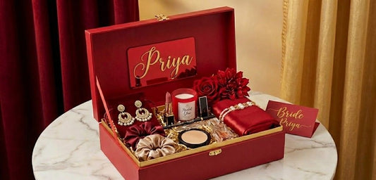 Personalized Bride-to-Be Gift Hamper - Red