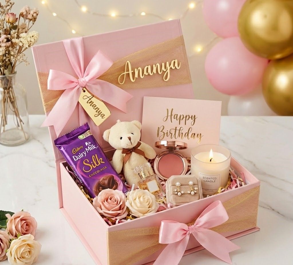 Personalized Ananya Gift Box with Treats
