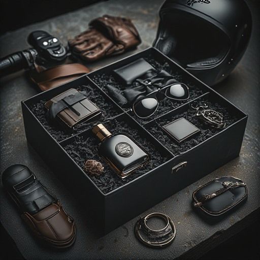 Luxury Curated Gift Box for Men - Premium Leather Accessories, Fragrance & Style