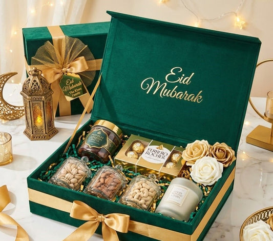 Eid Mubarak Gourmet Gift Hamper - Premium Sweets & Treats