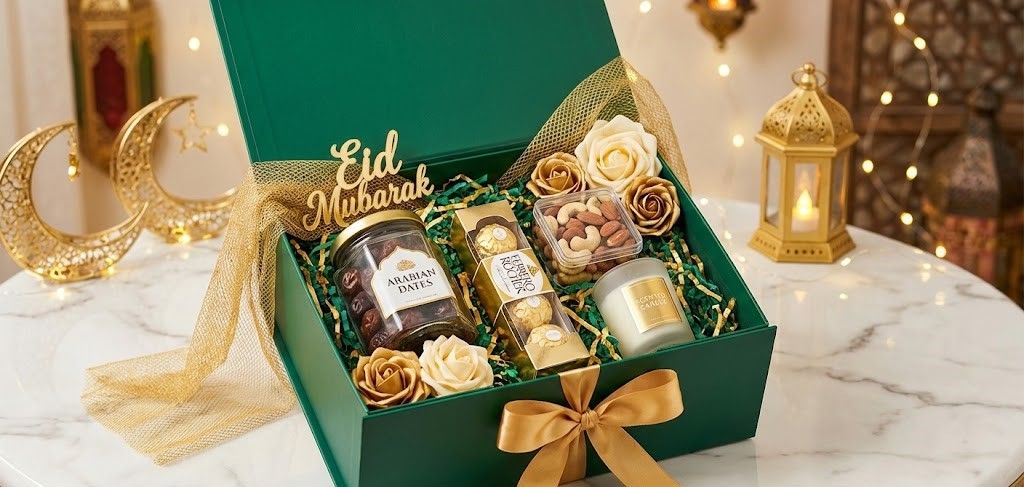 Eid Mubarak Gourmet Gift Hamper - Premium Sweets & Treats