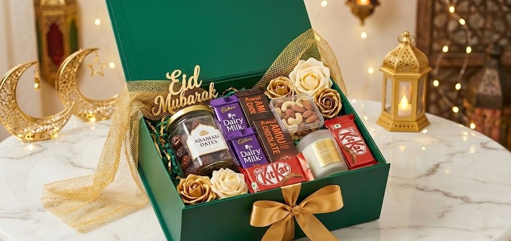 Eid Mubarak Gourmet Gift Hamper - Premium Sweets & Treats