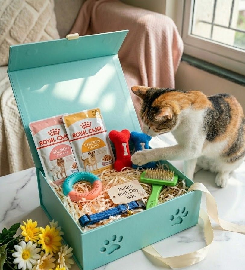 Besties Black Day Box - Essential Cat Treat, Toys and Collar Collection