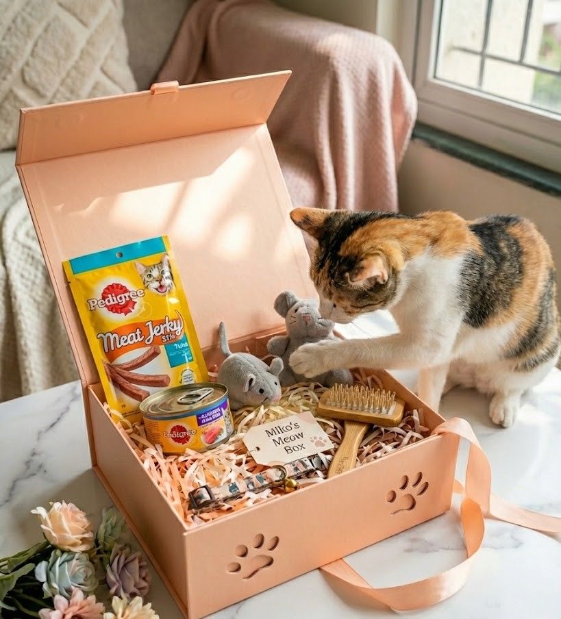 Whiskers' Meow Box - Ultimate Cat Treat & Toy Collection