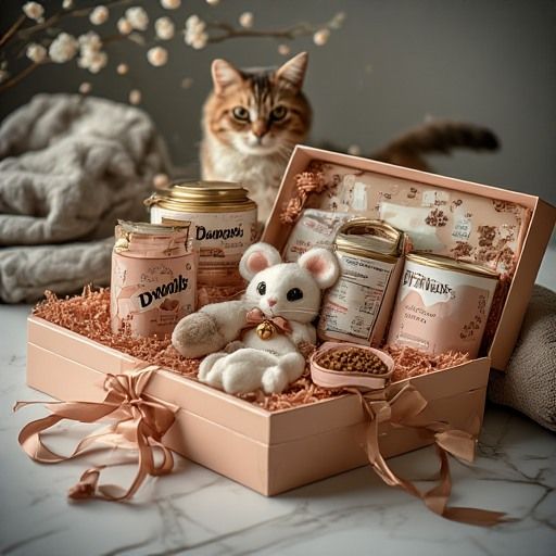 Luxury Cat Pampering Gift Box - Purrfect Treats & Toys