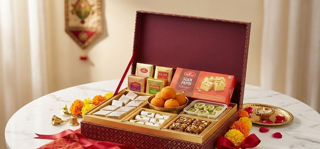 Assorted Indian Sweets Gift Box - Festive Delight
