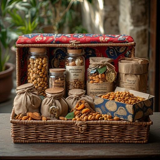Luxury Dried Fruits & Nuts Gift Basket - Exquisite Collection
