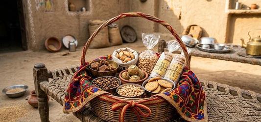 Rustic Village Snack Basket