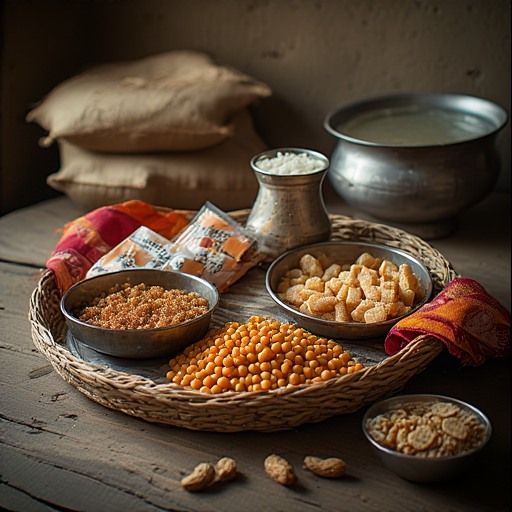 Traditional Indian Snack Platter