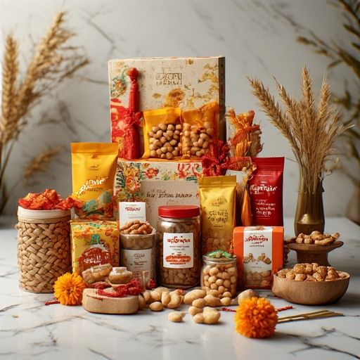 Festive Gourmet Nut & Snack Gift Hamper