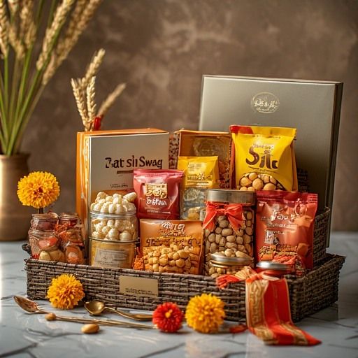 Festive Gourmet Nut & Snack Gift Hamper