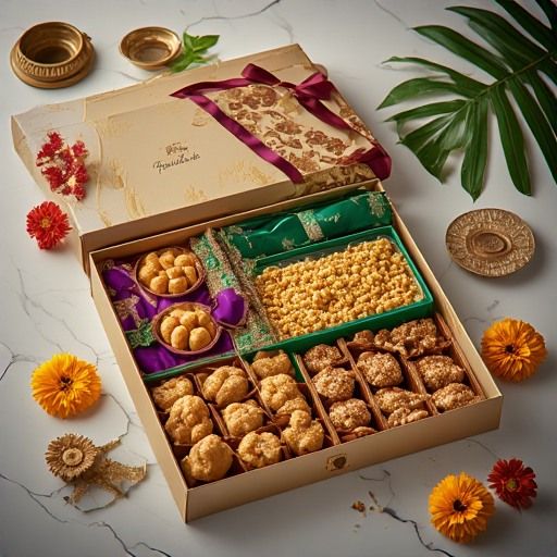 Festive Treats Gift Box - Premium Sweets & Savories