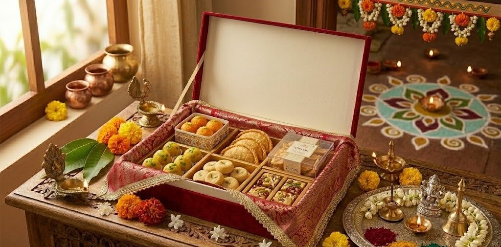 Festive Treats Gift Box - Premium Sweets & Savories