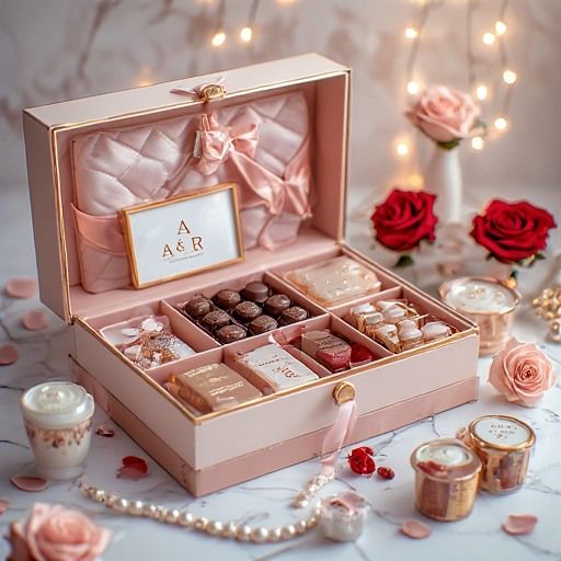 Elegant Wedding Gift Hamper: Premium Chocolates & Keepsakes
