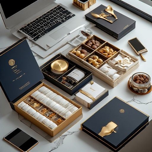 Luxury Gift Box Set - Gourmet Treats and Stationery