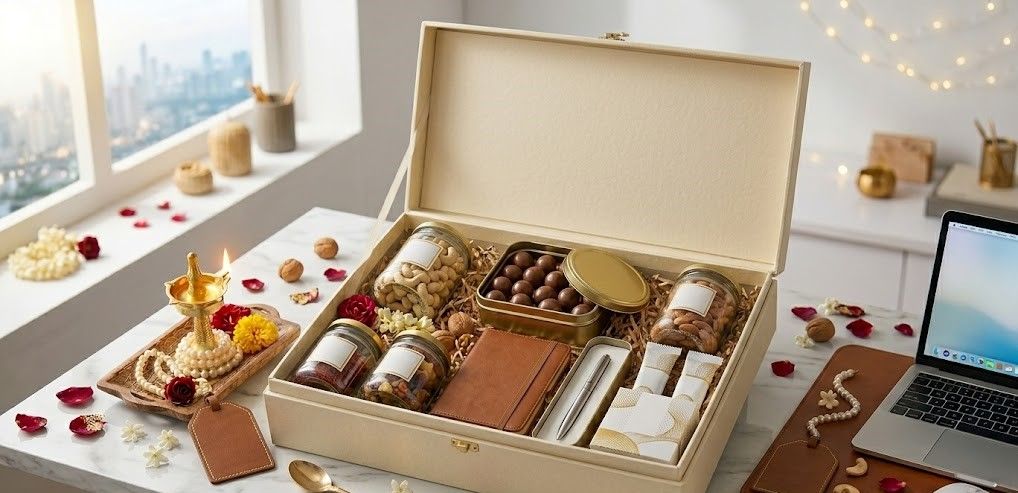 Luxury Festive Gift Hamper - Gourmet Treats & Festive Decor