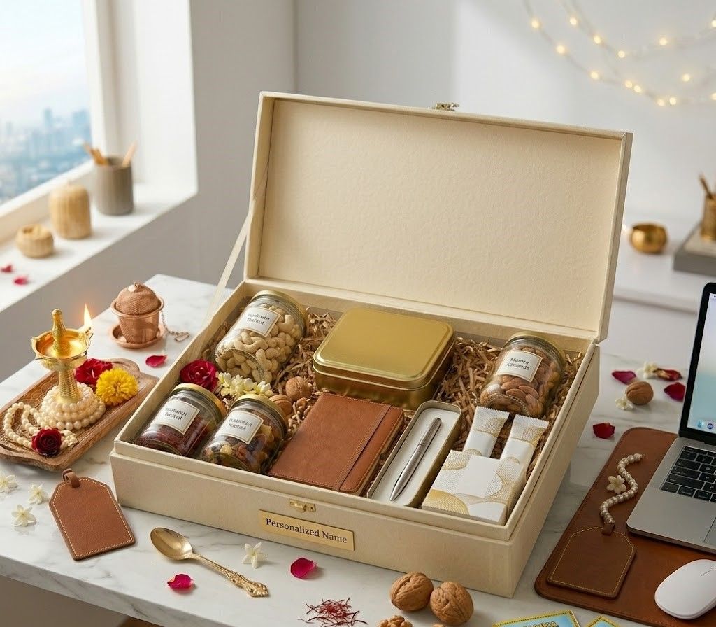 Luxury Festive Gift Hamper - Gourmet Treats & Festive Decor