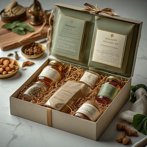 Ayurvedic Wellness Gift Set - Traditional Herbal Remedies