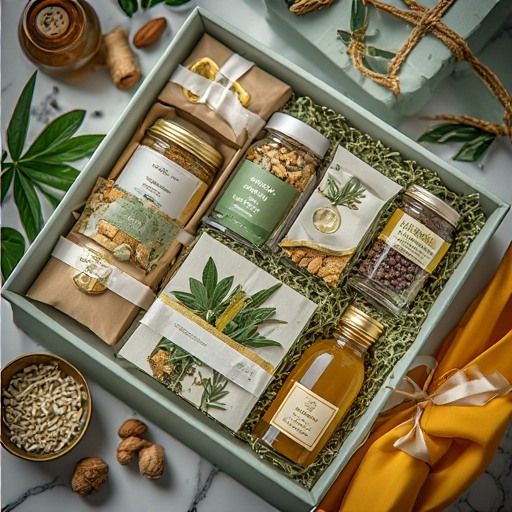 Cannabis-Infused Wellness Gift Set - Natural Herbal Relaxation