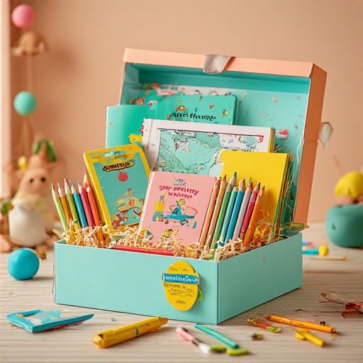 Kids Art & Craft Box - Creative Activity Set