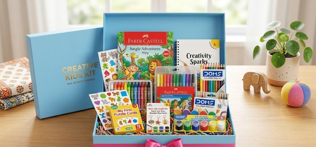 Kids Art & Craft Box - Creative Activity Set