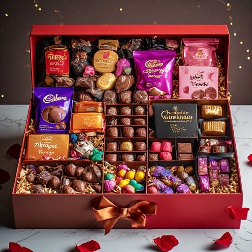 Gourmet Chocolate Gift Hamper Box - Premium Assorted Chocolates
