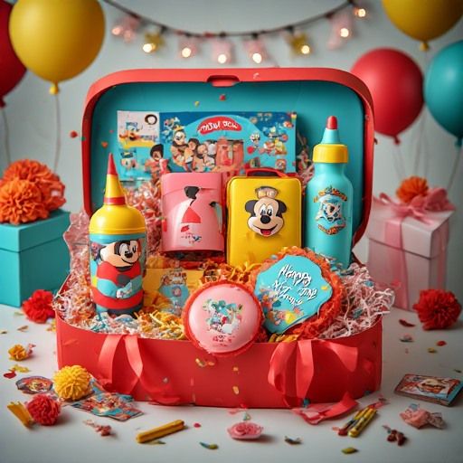 Disney-Themed Birthday Gift Box for Kids