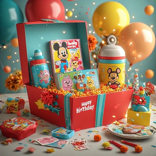 Disney-Themed Birthday Gift Box for Kids