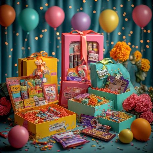 Celebration Gift Box - Gourmet Treats & Fun Surprises