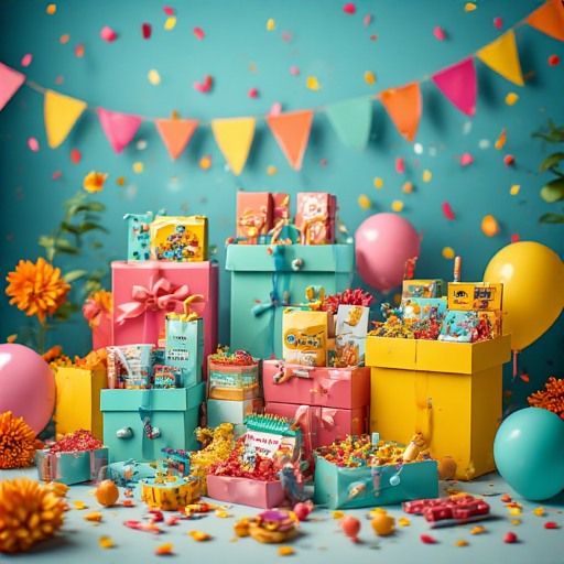 Celebration Gift Box - Gourmet Treats & Fun Surprises