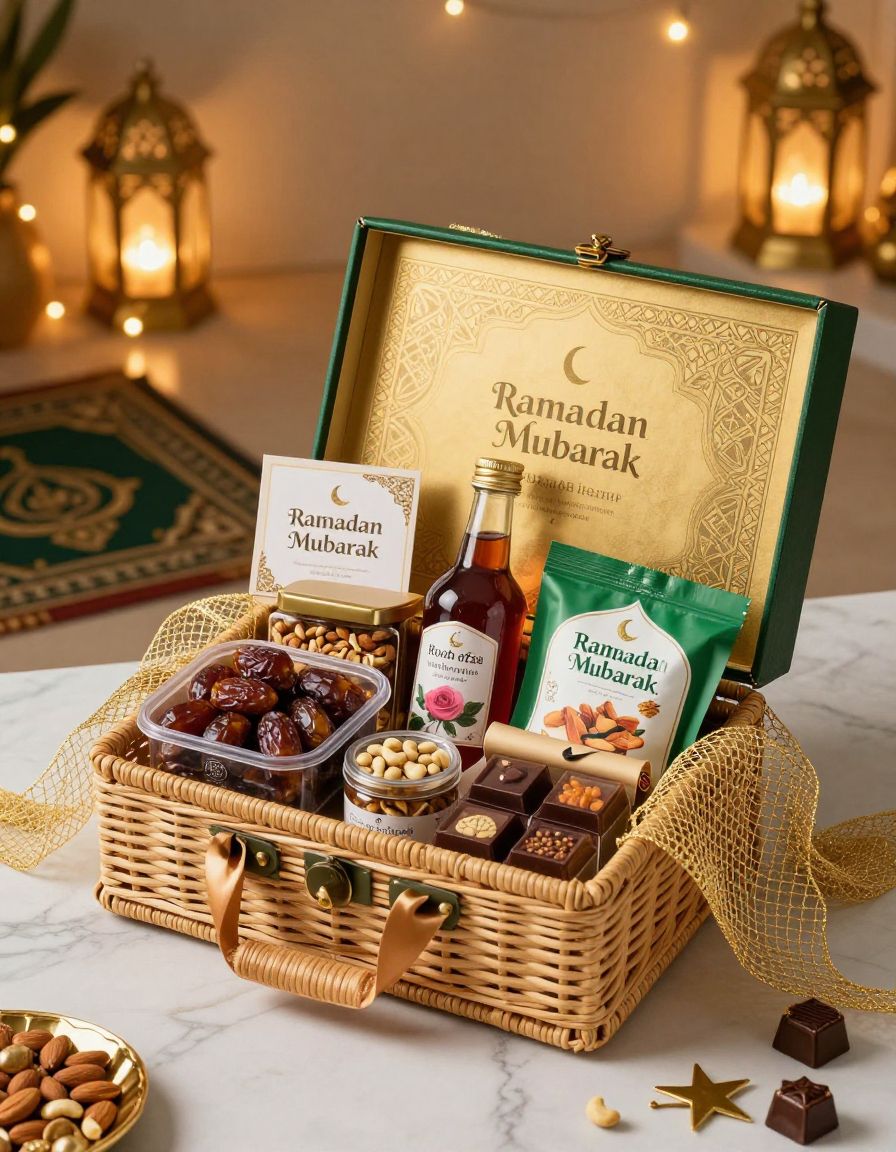 Ramadan Mubarak Hamper - Dates, Nuts & Gourmet Treats