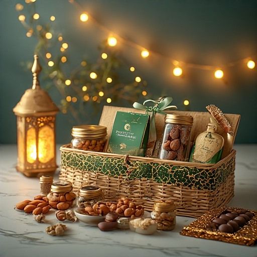 Ramadan Mubarak Hamper - Dates, Nuts & Gourmet Treats