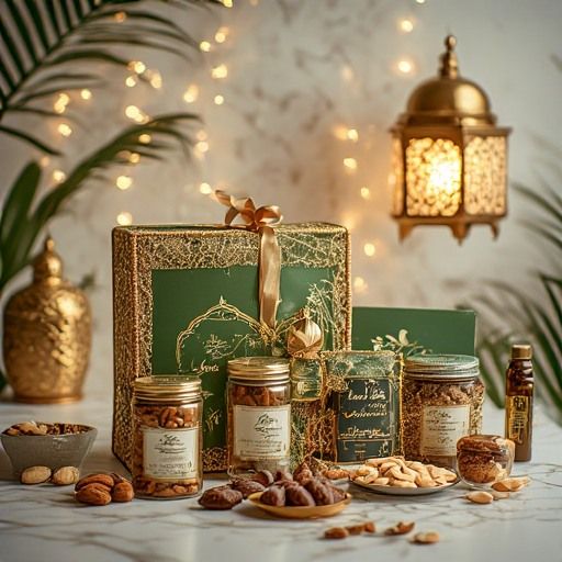 Deluxe Festive Nut & Treat Gift Box with Decorative Lantern