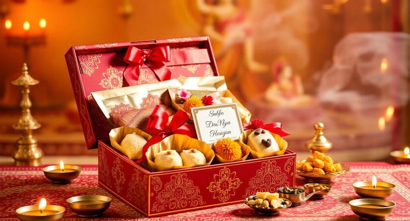 Exquisite Festive Sweets and Treats Gift Box