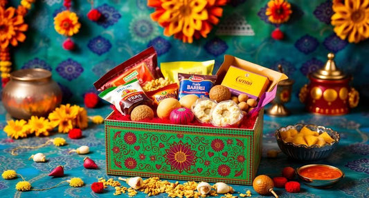 Traditional Indian Sweets and Snacks Gift Box