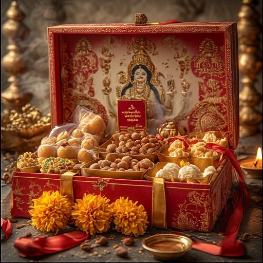 Grand Indian Sweets and Dry Fruits Gift Box