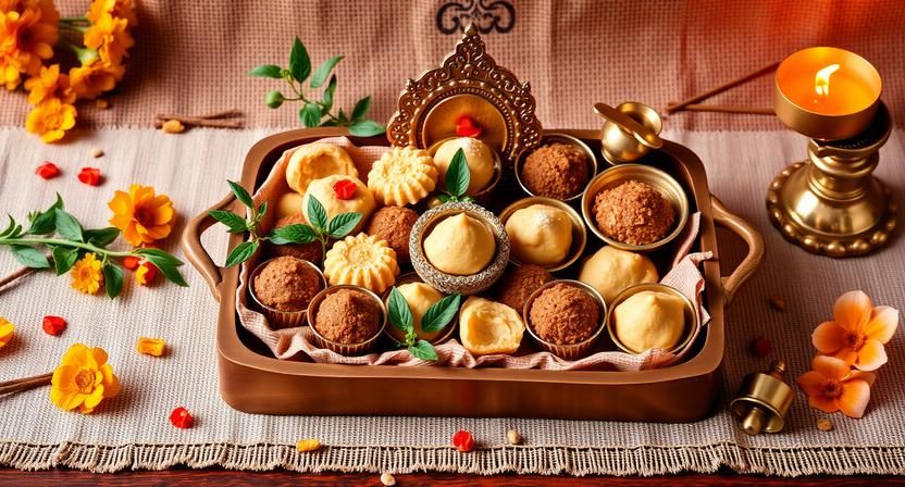 Temple Prasad Inspired Sweet Gift Hamper